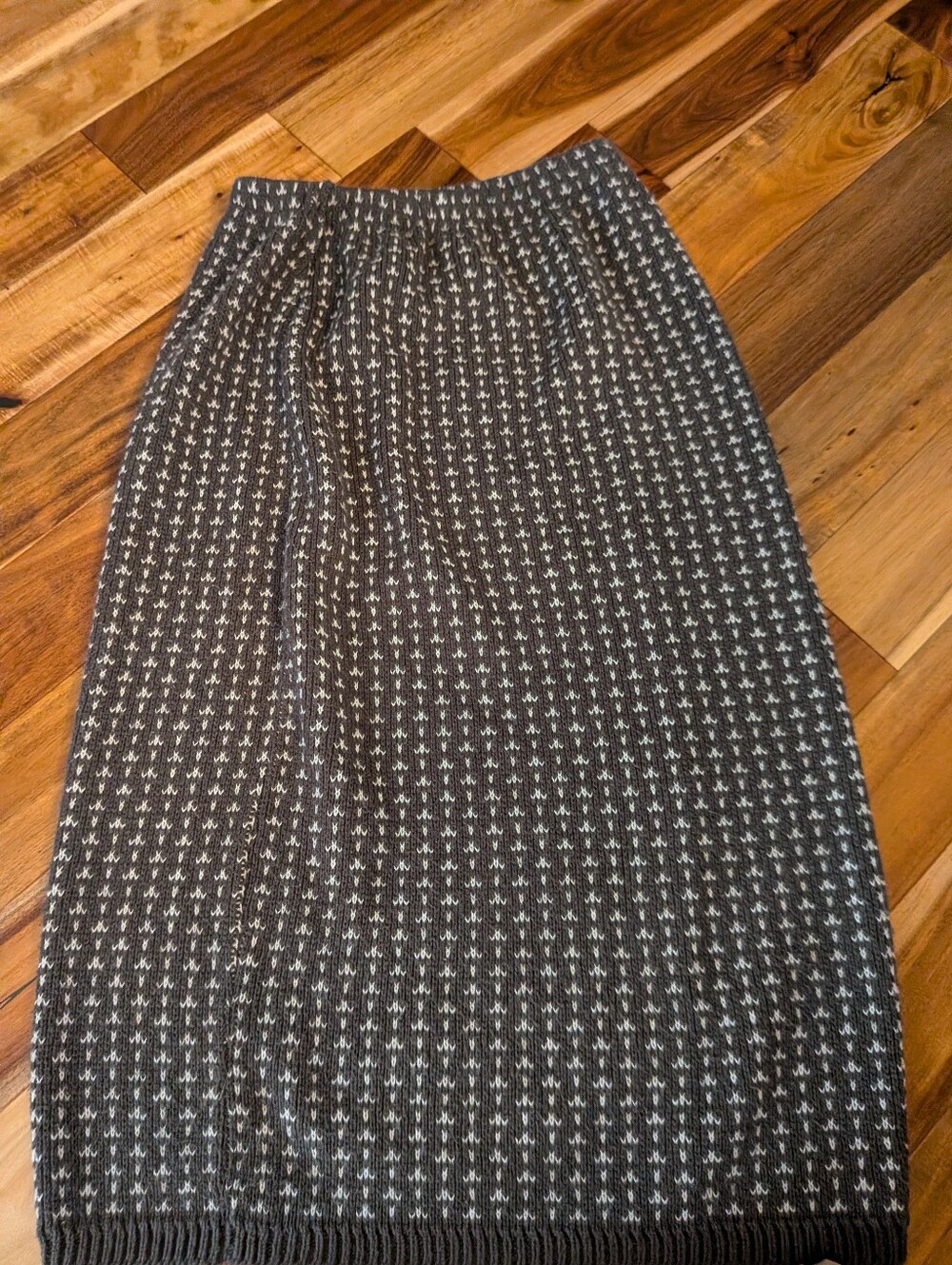 Vintage Jarvé Women's Gray And White Pencil Skirt Medium - Picture 9 of 9